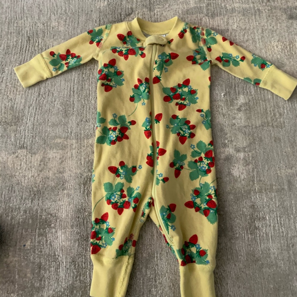 Hanna Andersson Strawberry Onesie